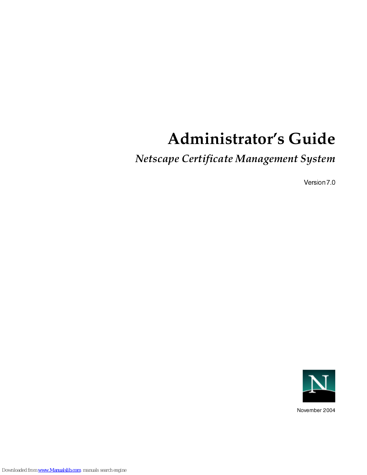 Netscape MANAGEMENT SYSTEM 7.0 User Manual - ManualMachine.com