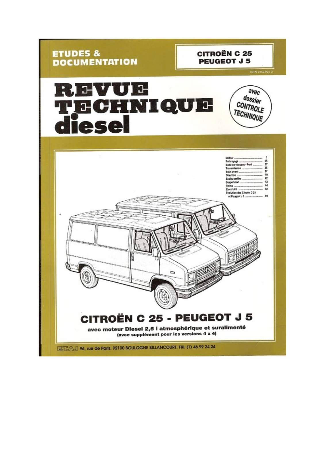 CITROEN C25 User Manual