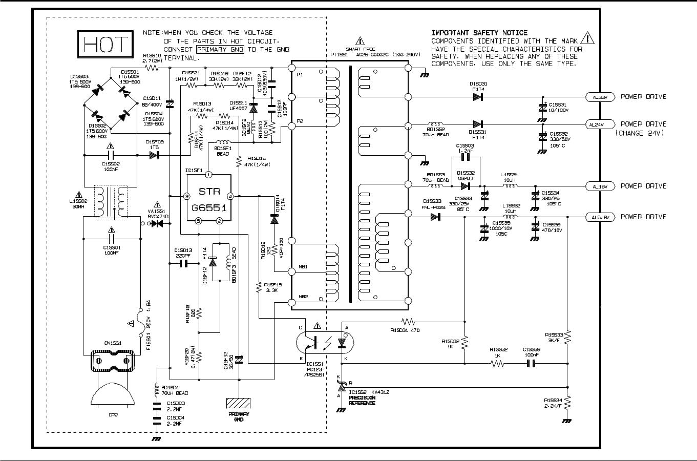Samsung SVR-141, SVR-240W, SVR-243, SVR-2401, SVR-440 Schematics Diagram
