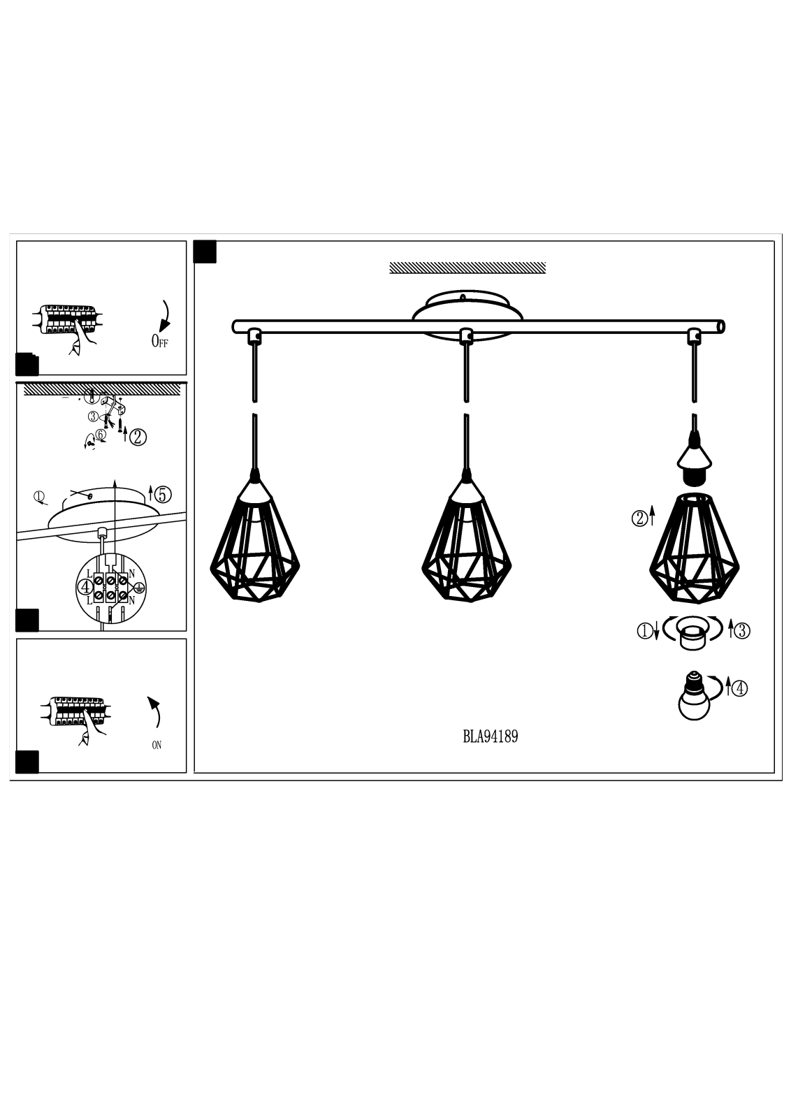 Eglo BLA94189 Assembly Manual