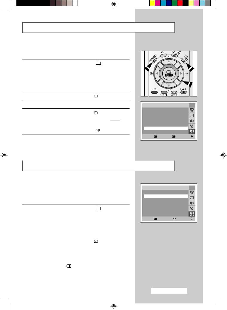 Samsung CS-34555SP, CS-2970HP, CS-29555SP User Manual