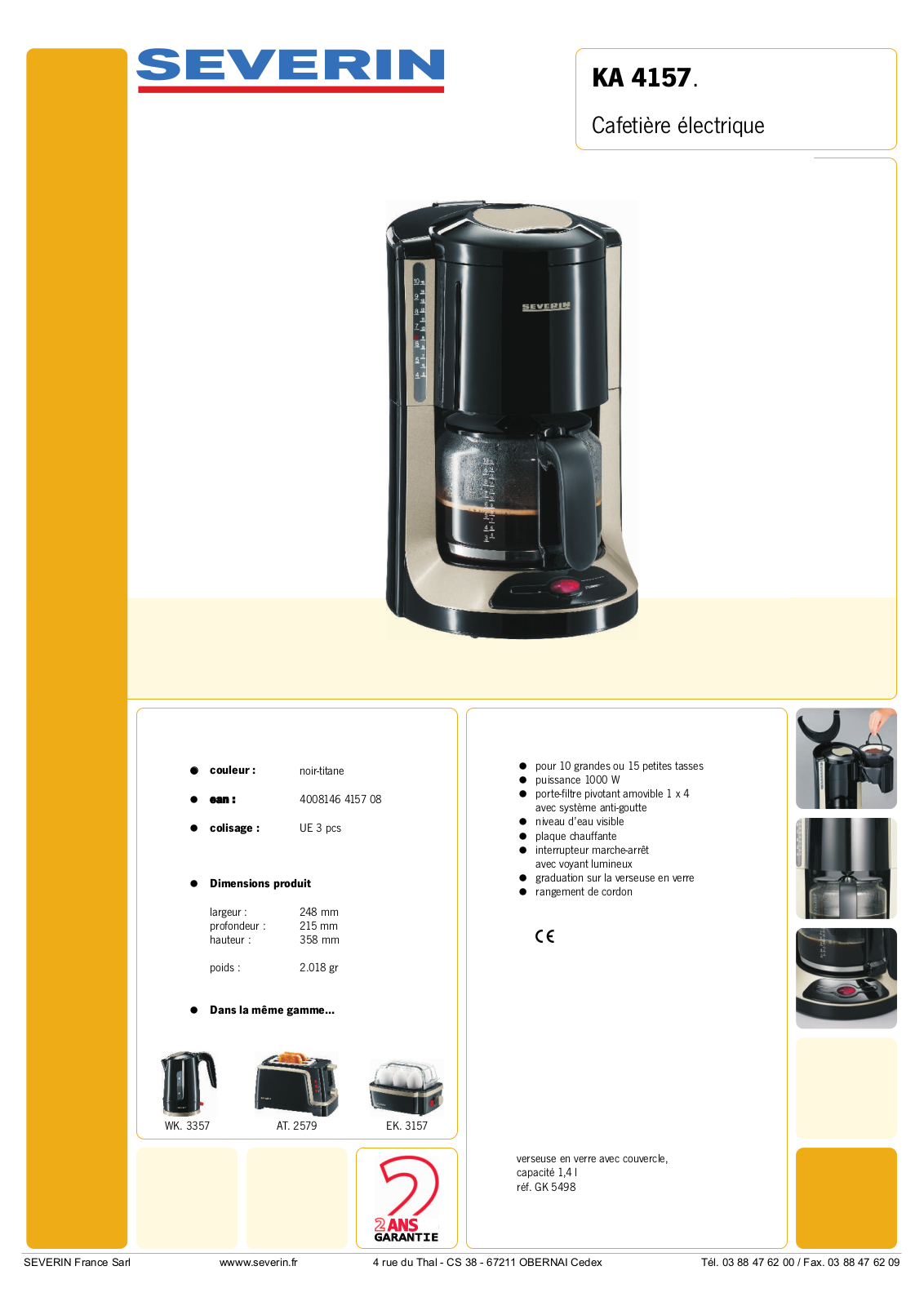 Severin KA 4157 User Manual