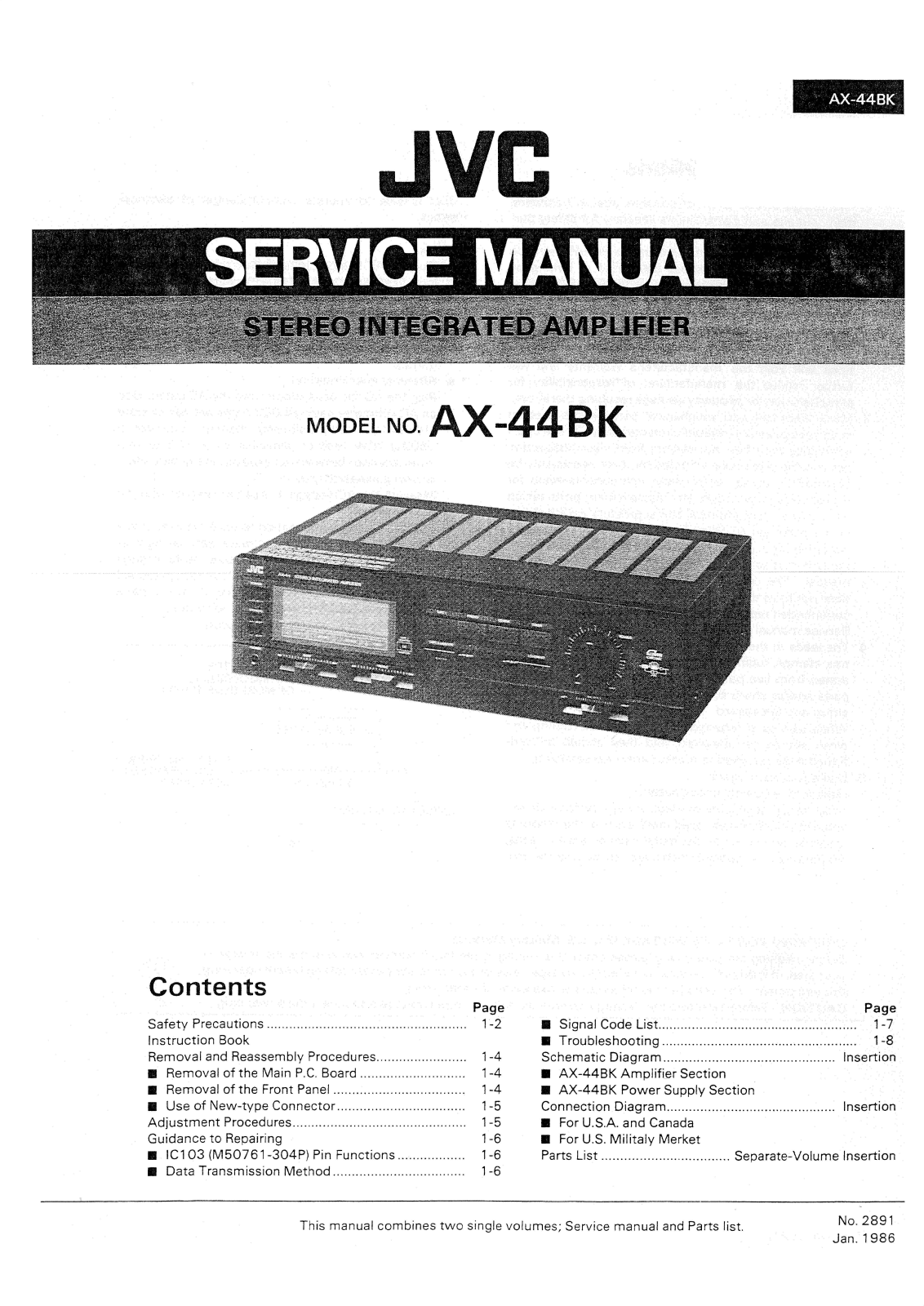 JVC AX-44BK service manual