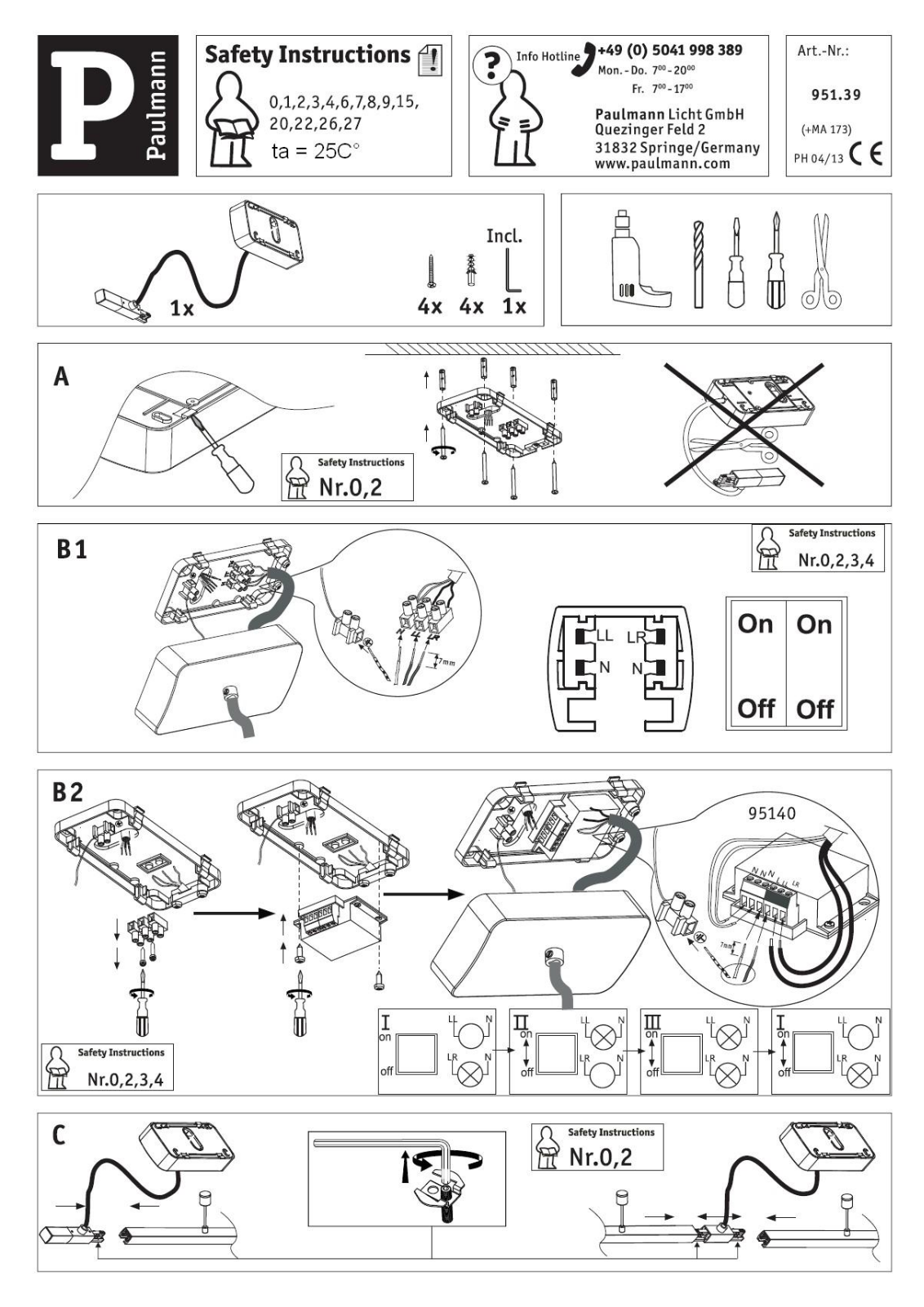 Paulmann 951.39 operation manual - ManualMachine.com