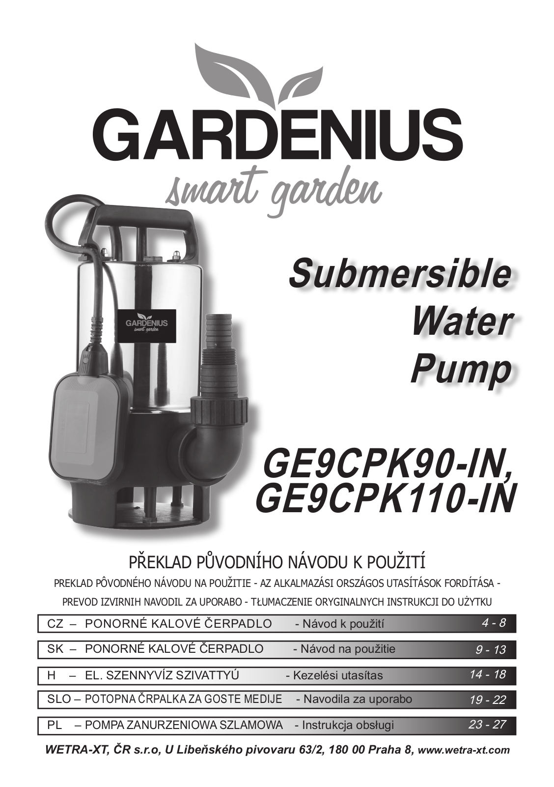 Gardenius GE9CPK90-IN User Manual