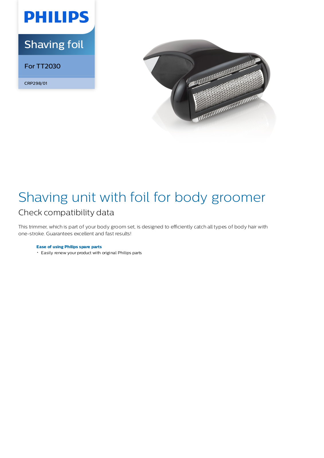 Philips CRP298/01 leaflet - ManualMachine.com