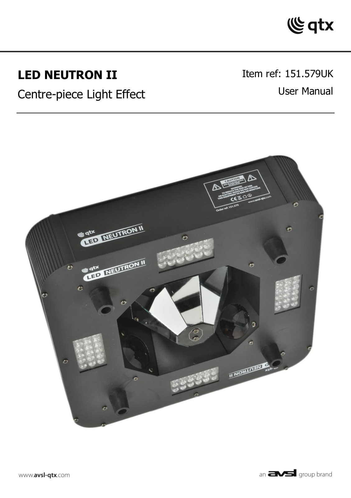 AVSL LED NEUTRON II User Manual