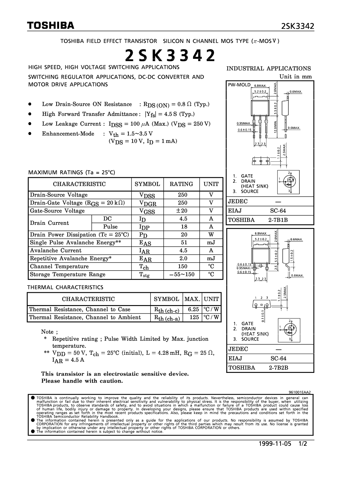 Toshiba 2SK3342 Schematic