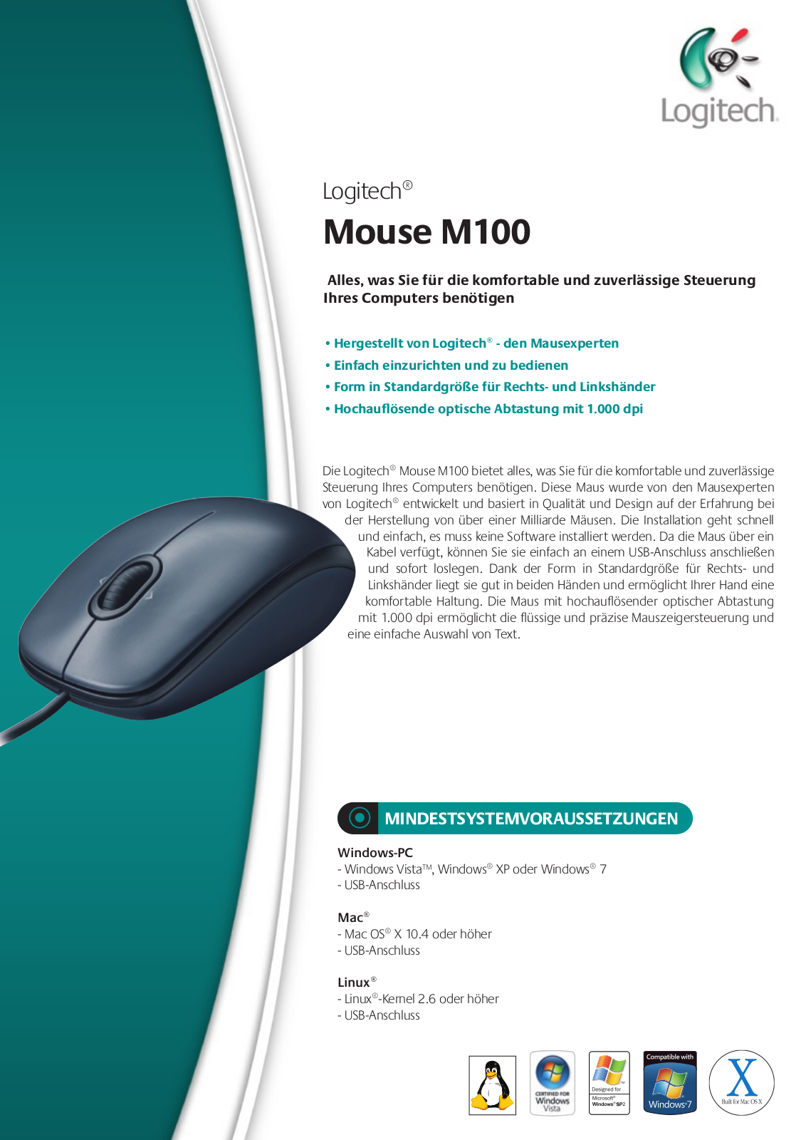 Logitech M100 User Manual