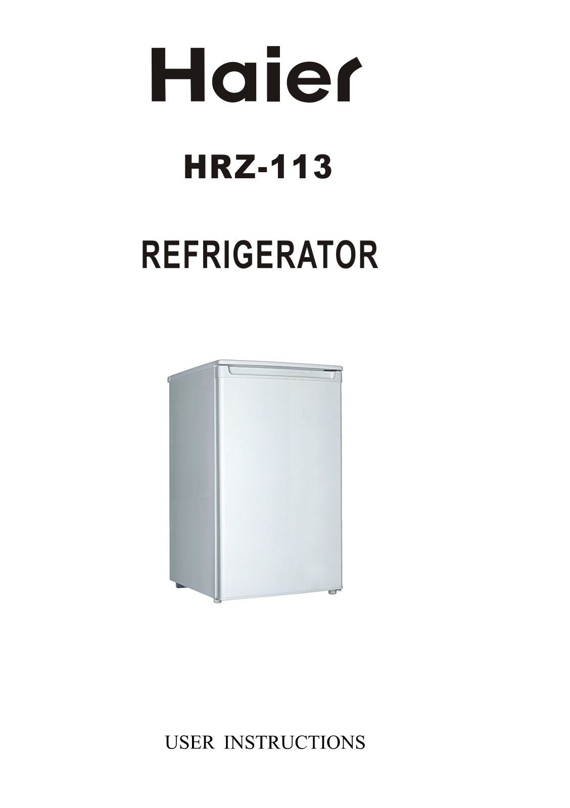 Haier HRZ-113 User Manual