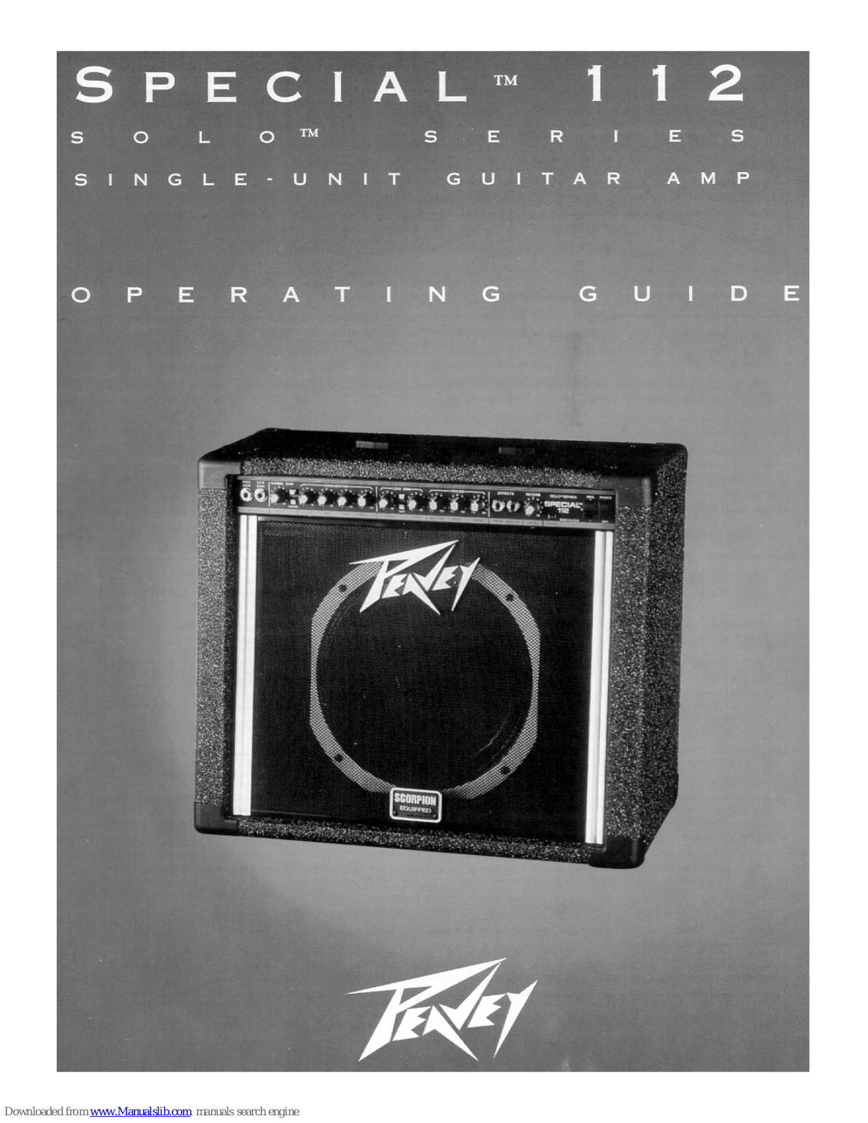 Peavey SPECIAL Special 112, Solo Special 112 Operating Manual