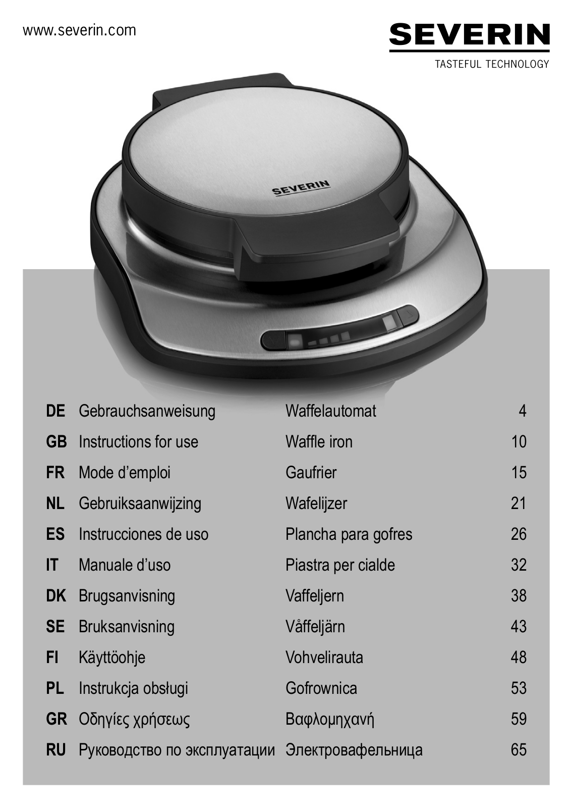 Severin WA 2107 User Manual