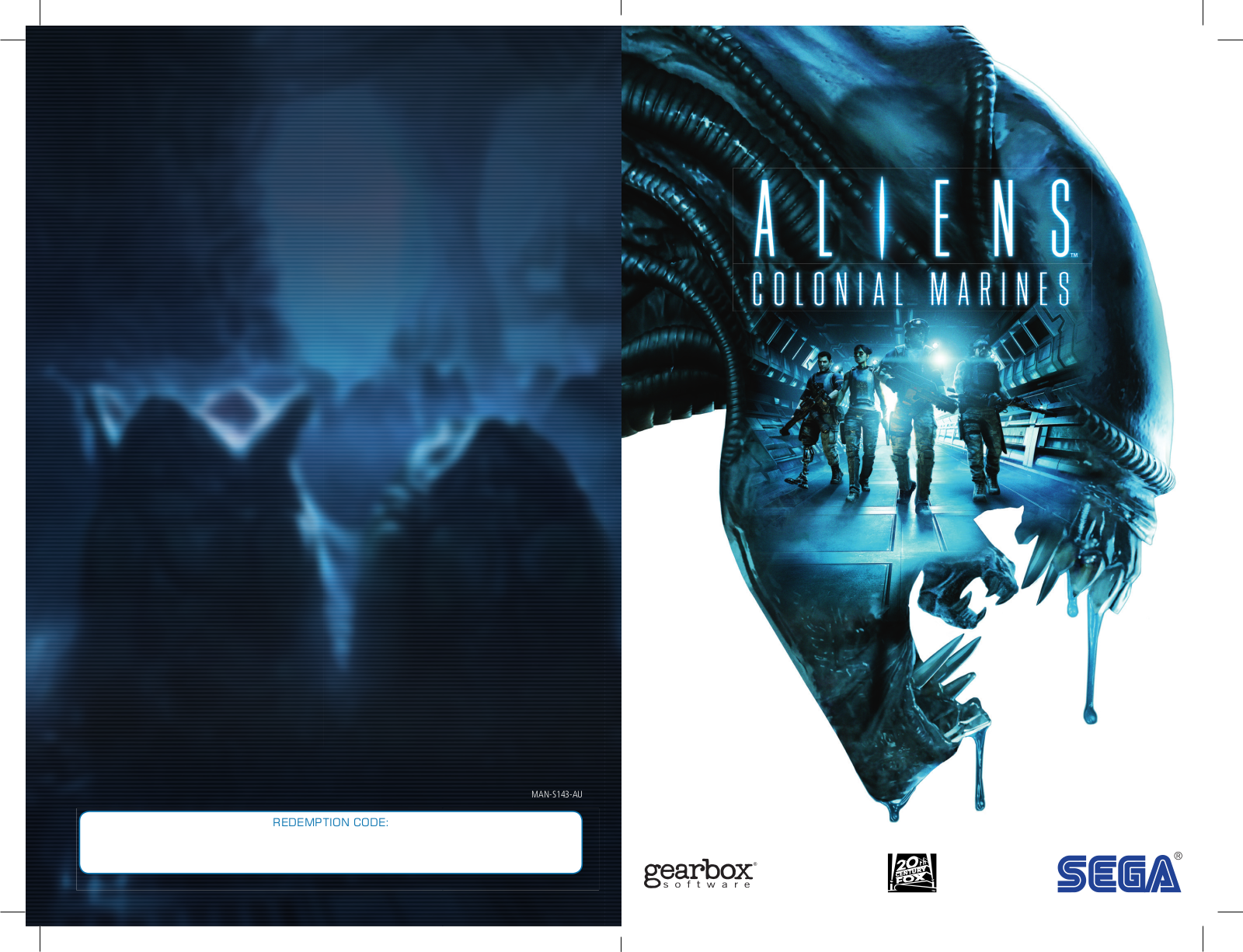 Sega Aliens Colonial Marines 10086680263, Aliens Colonial Marines 10086690170 User Manual