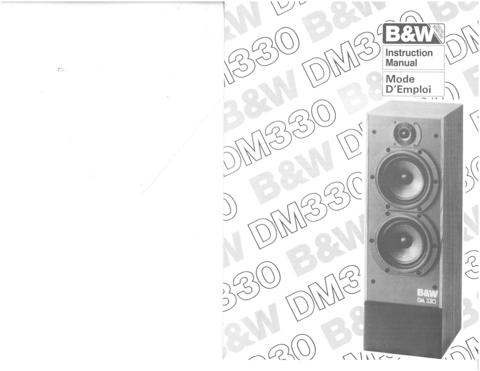 B&W DM 330 User Manual