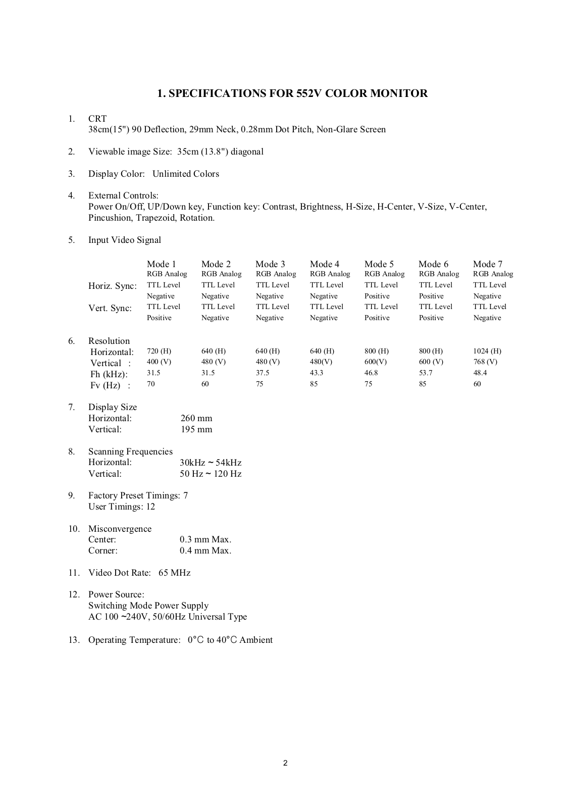 LG 552V D556Q Service Manual