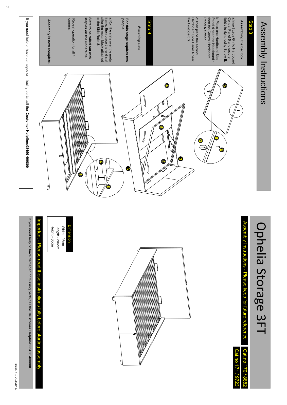 Hygena 170-8882, 171-9723 Instruction manual