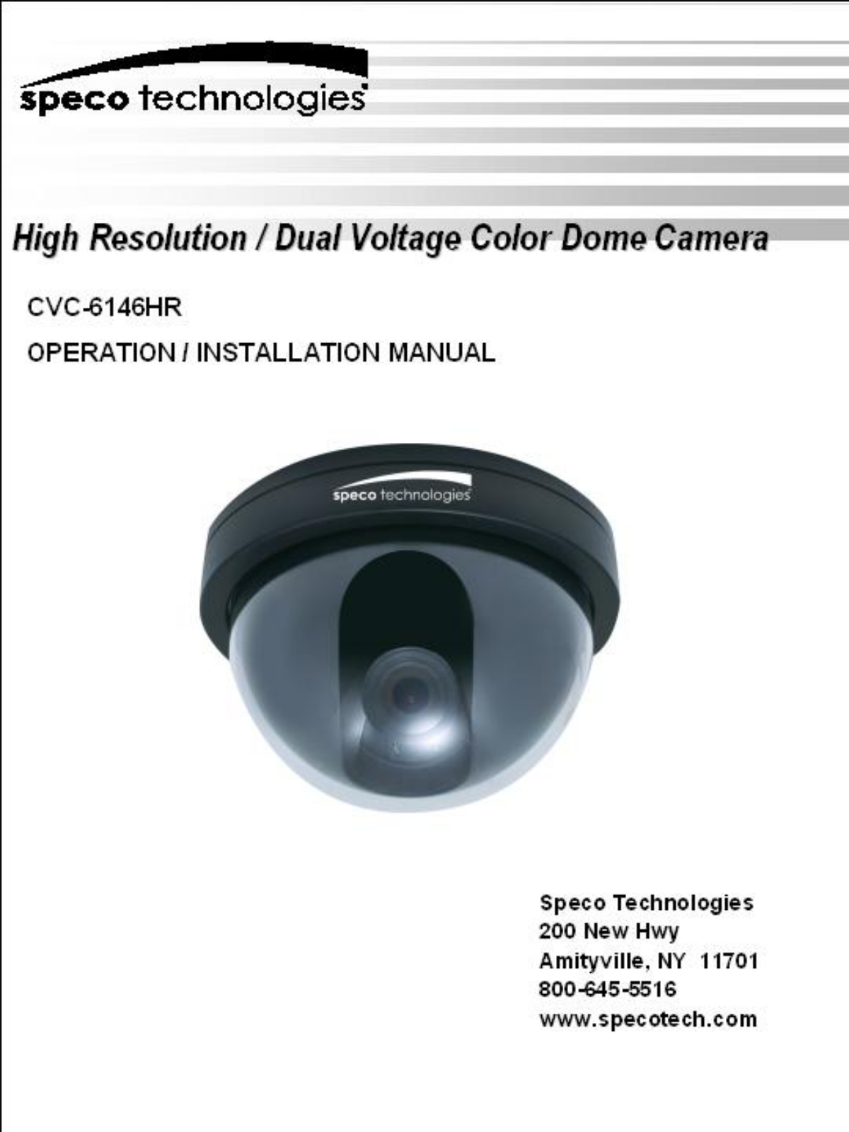 Speco Technologies CVC-6146HR User Manual