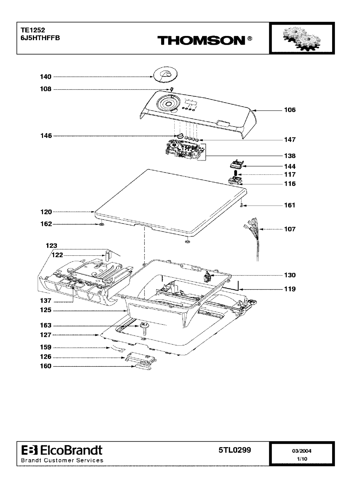 THOMSON TE 1252 User Manual