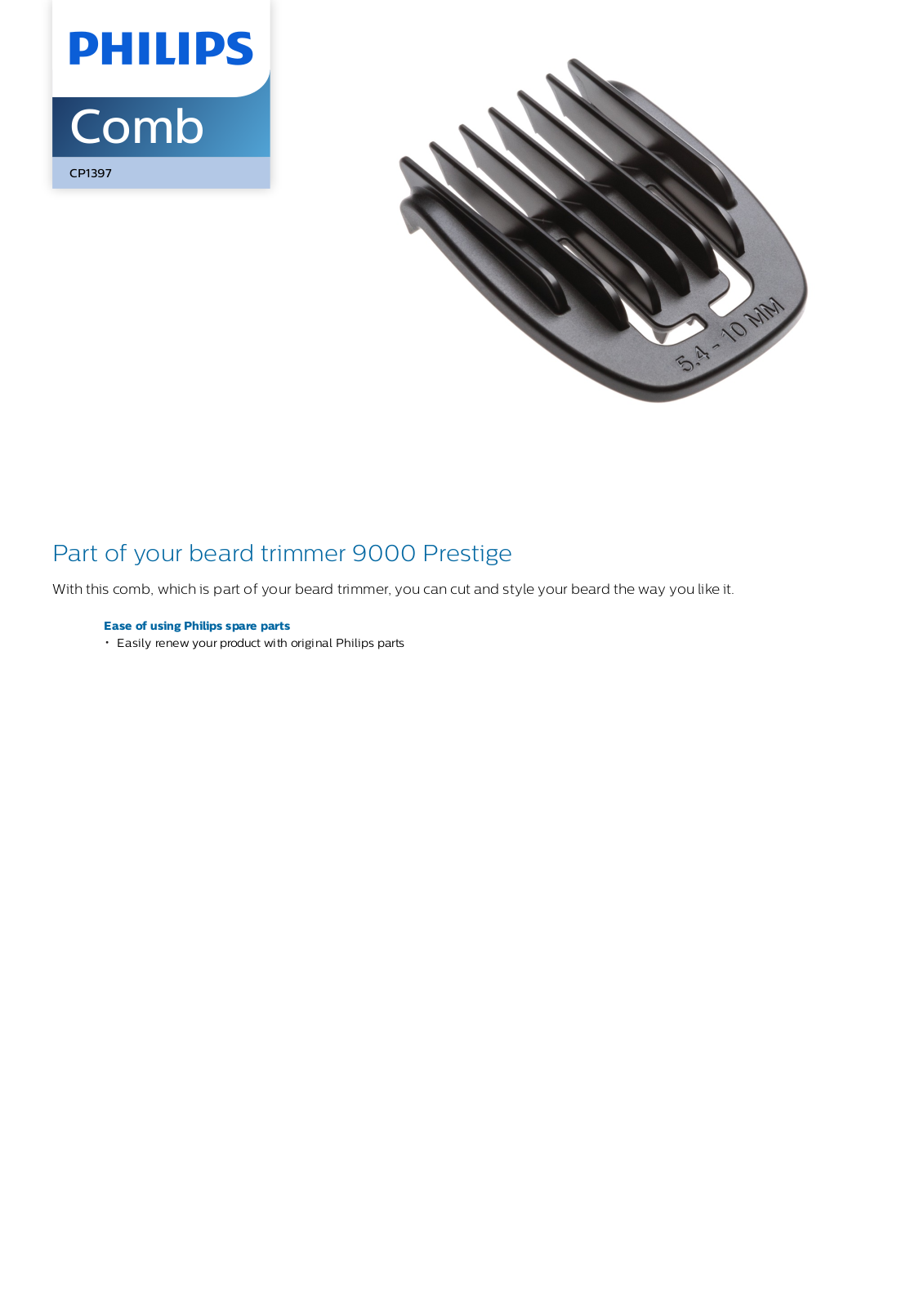 Philips CP1397/01 leaflet - ManualMachine.com