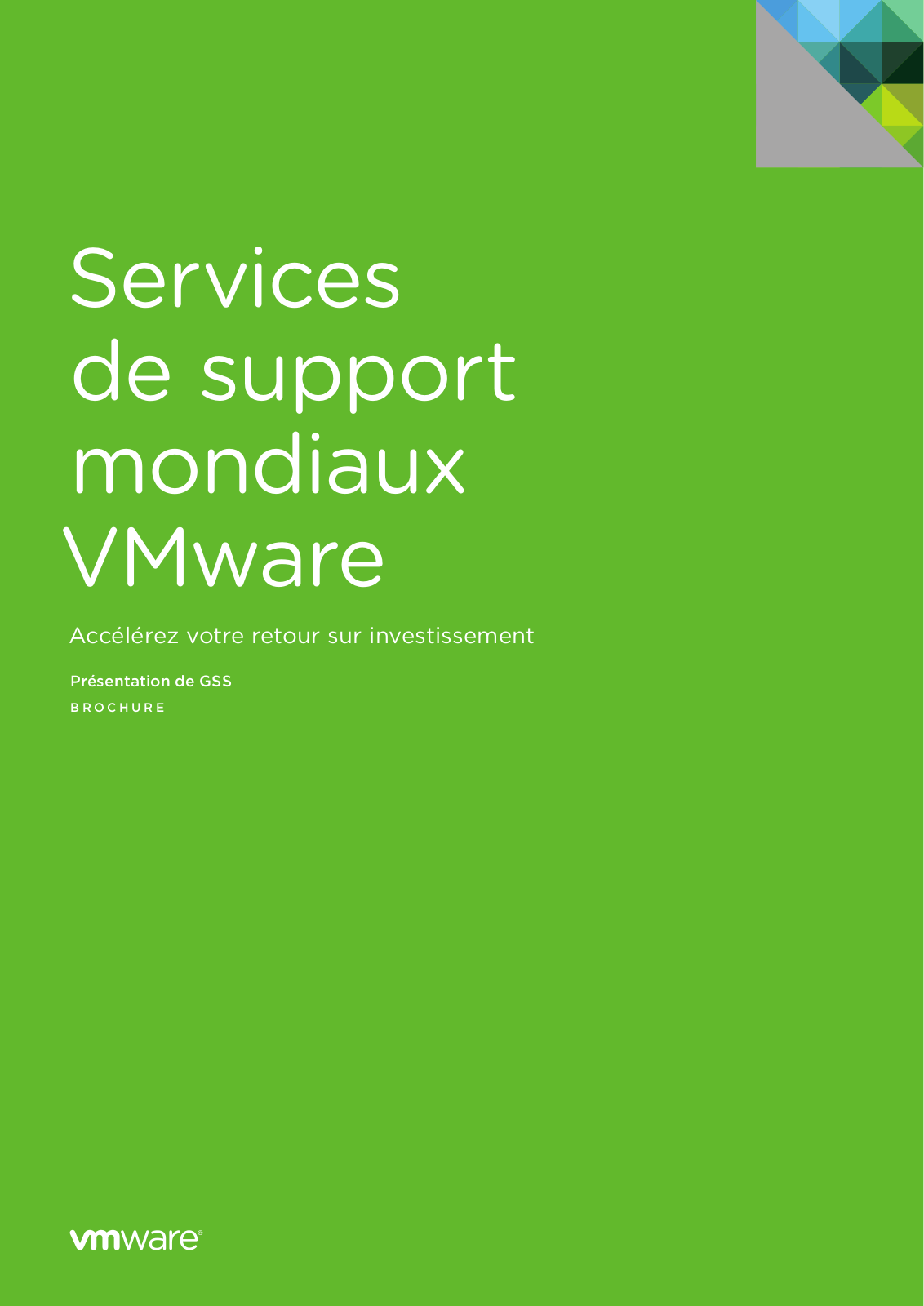 VMWARE GLOBAL SUPPORT SERVICES User Manual