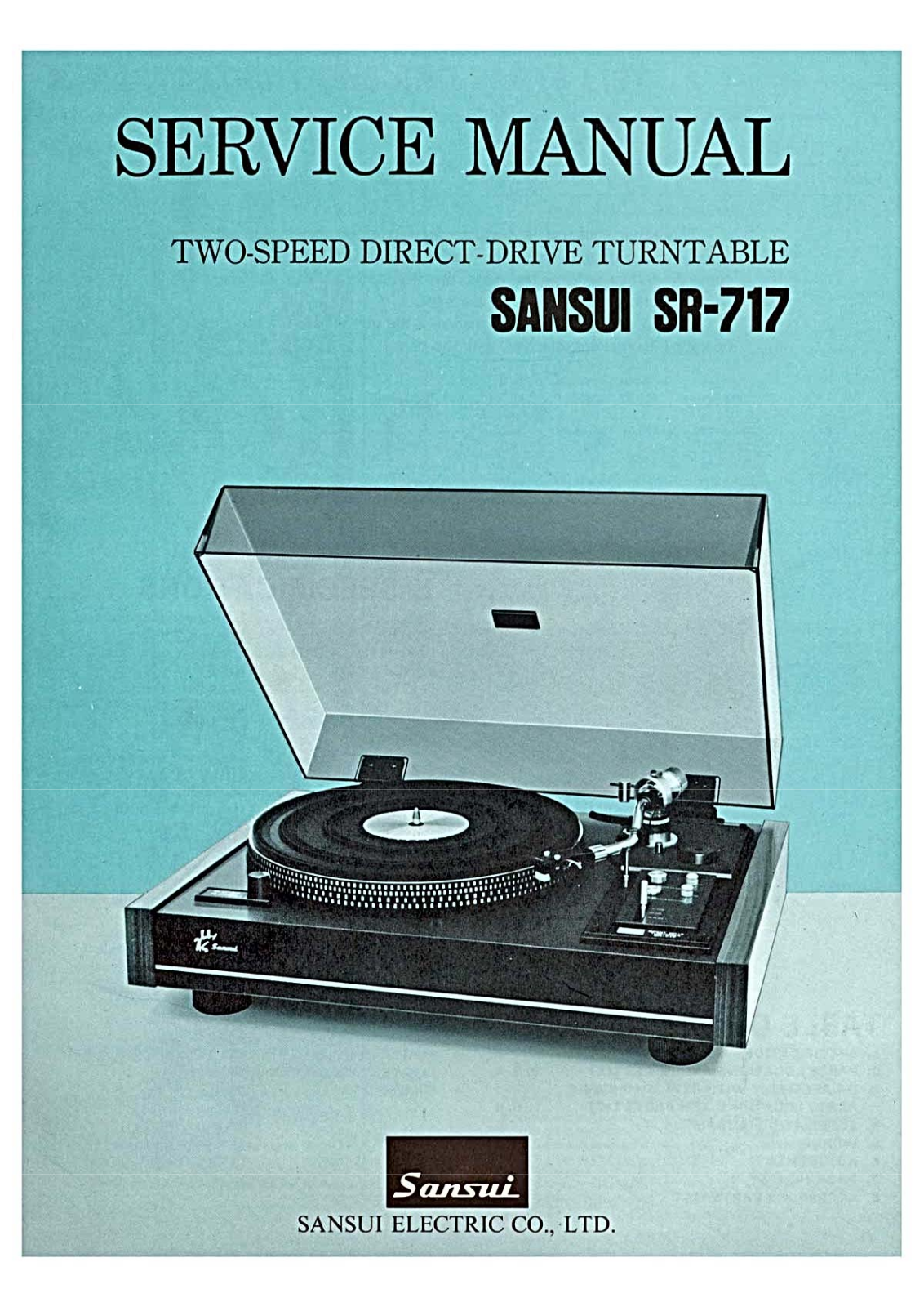 Sansui SR-717 Service Manual