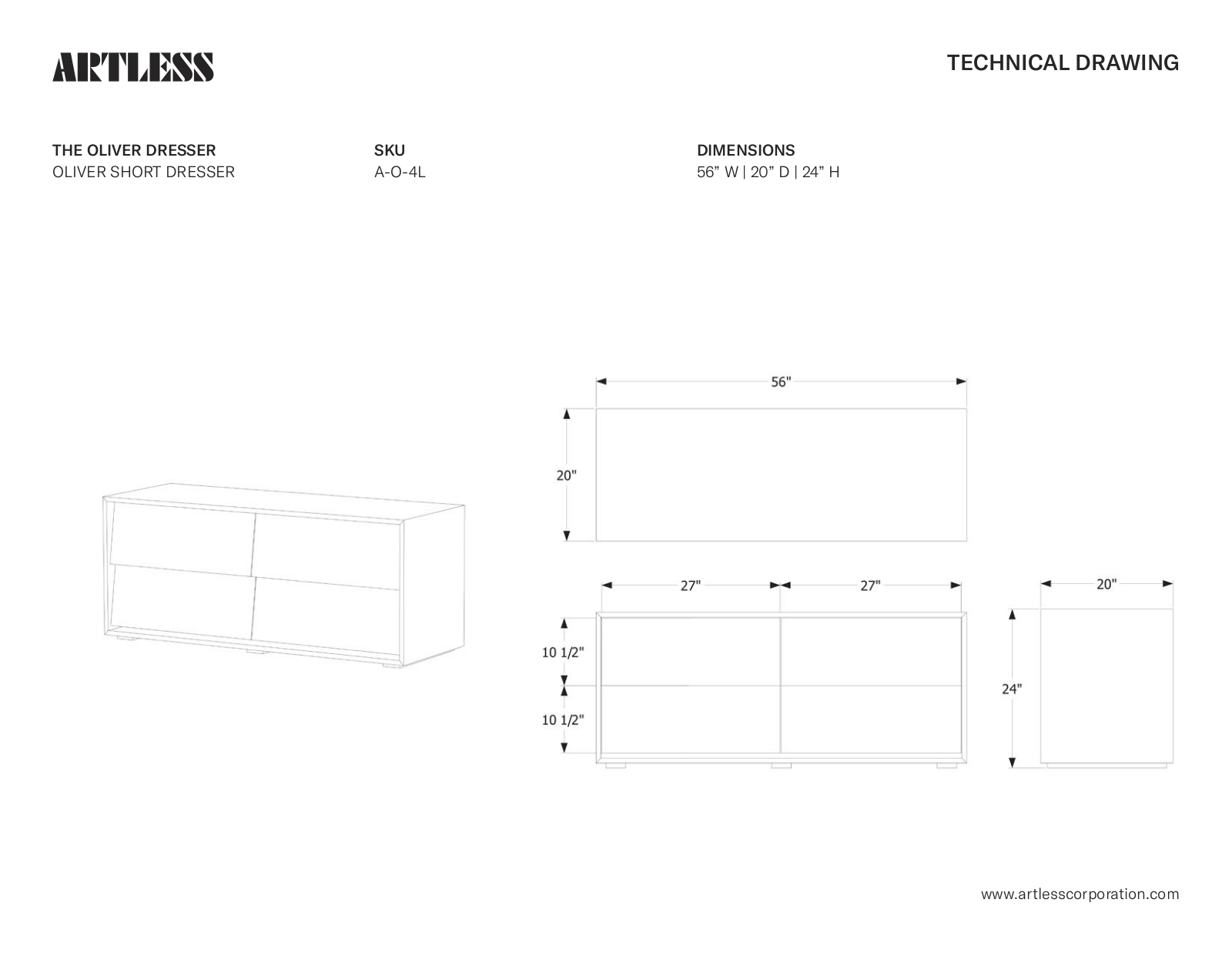 ARTLESS LYS1242 Dimensions - ManualMachine.com