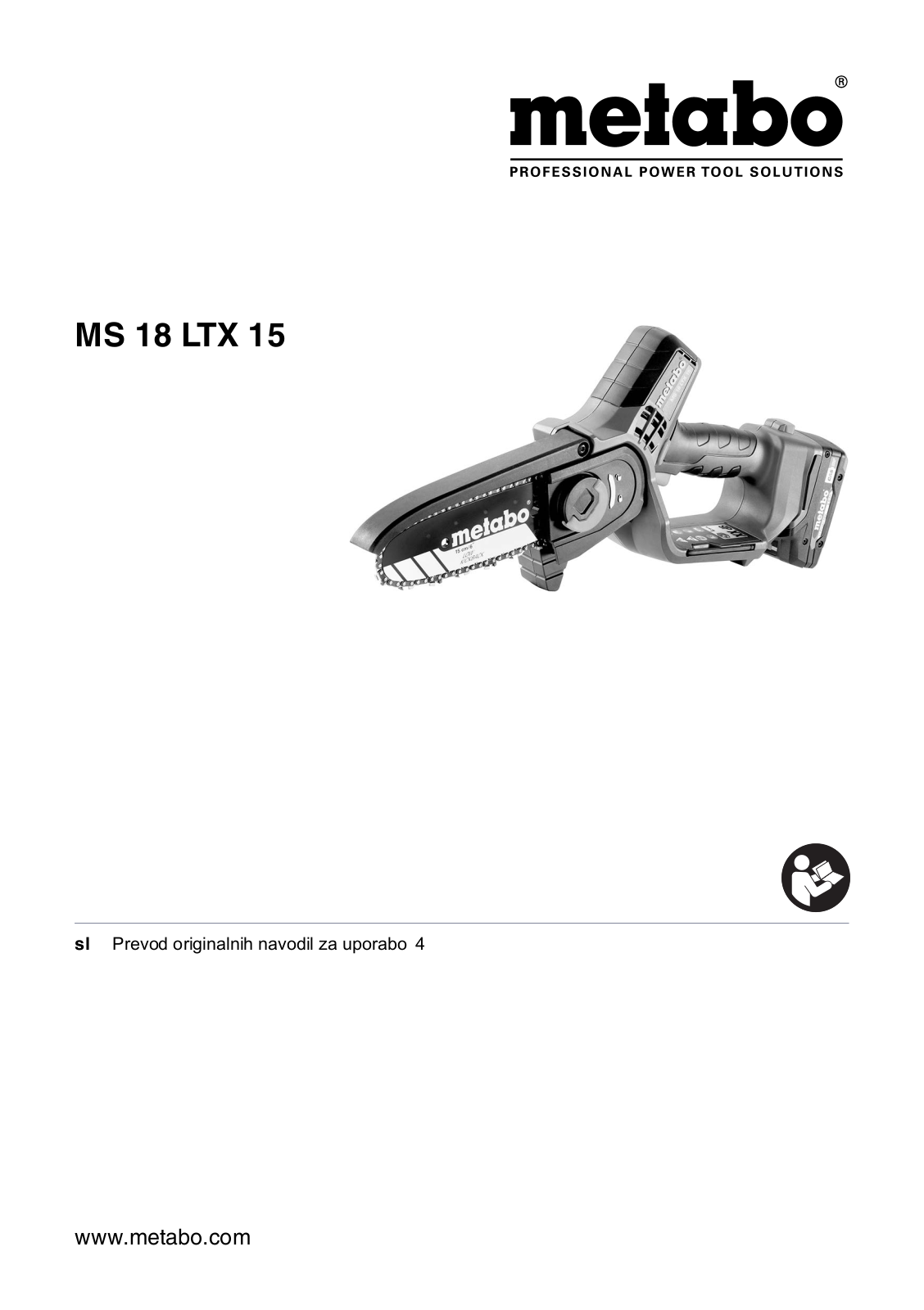Metabo MS 18 LTX 15 User guide - ManualMachine.com