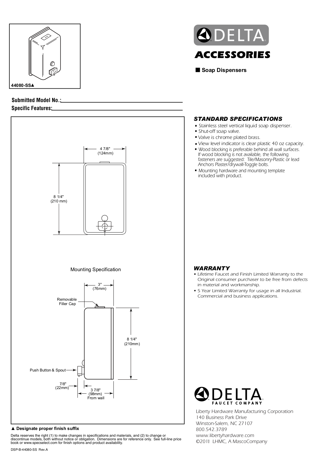 Factory Direct Hardware 44080 User Manual