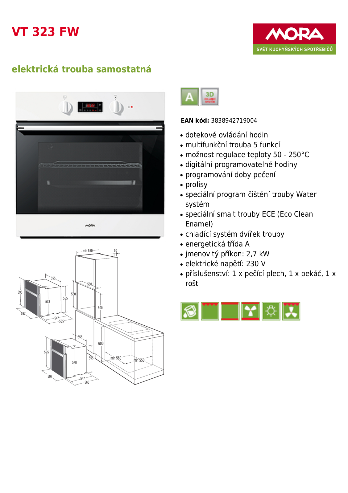 Mora VT 323 FW User Manual