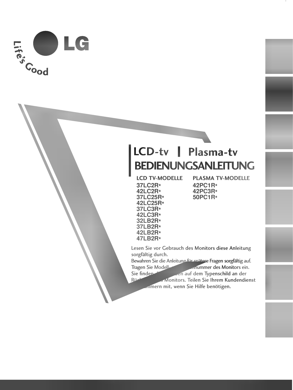 LG 37LC2RB User Guide