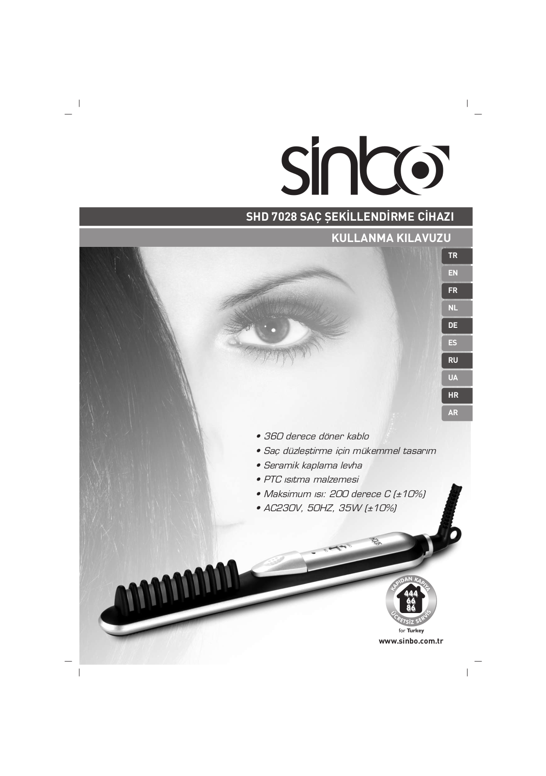 Sinbo SHD 7028 User Manual