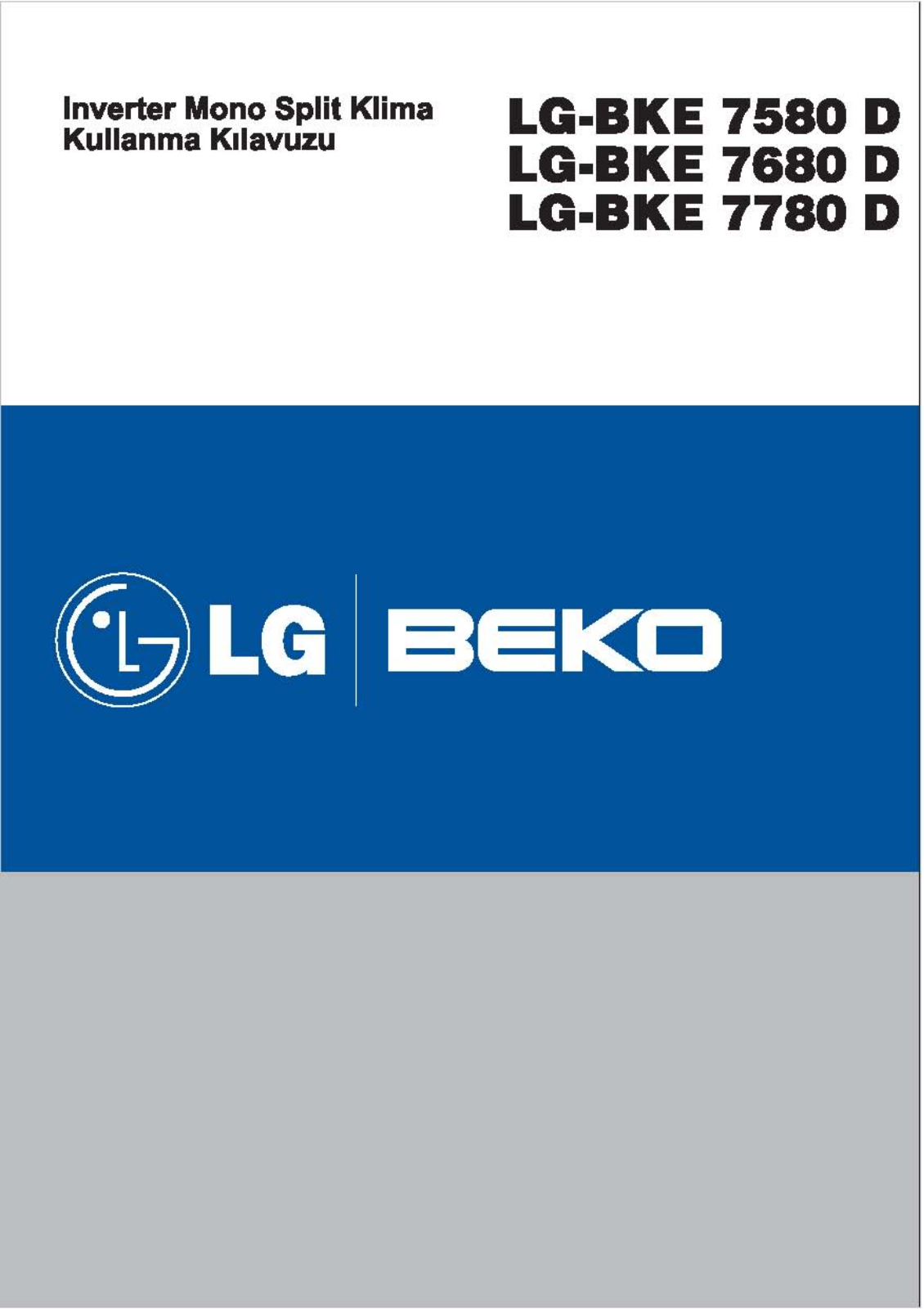 Beko LG-BKE 7580 D, LG-BKE 7680 D, LG-BKE 7780 D User manual