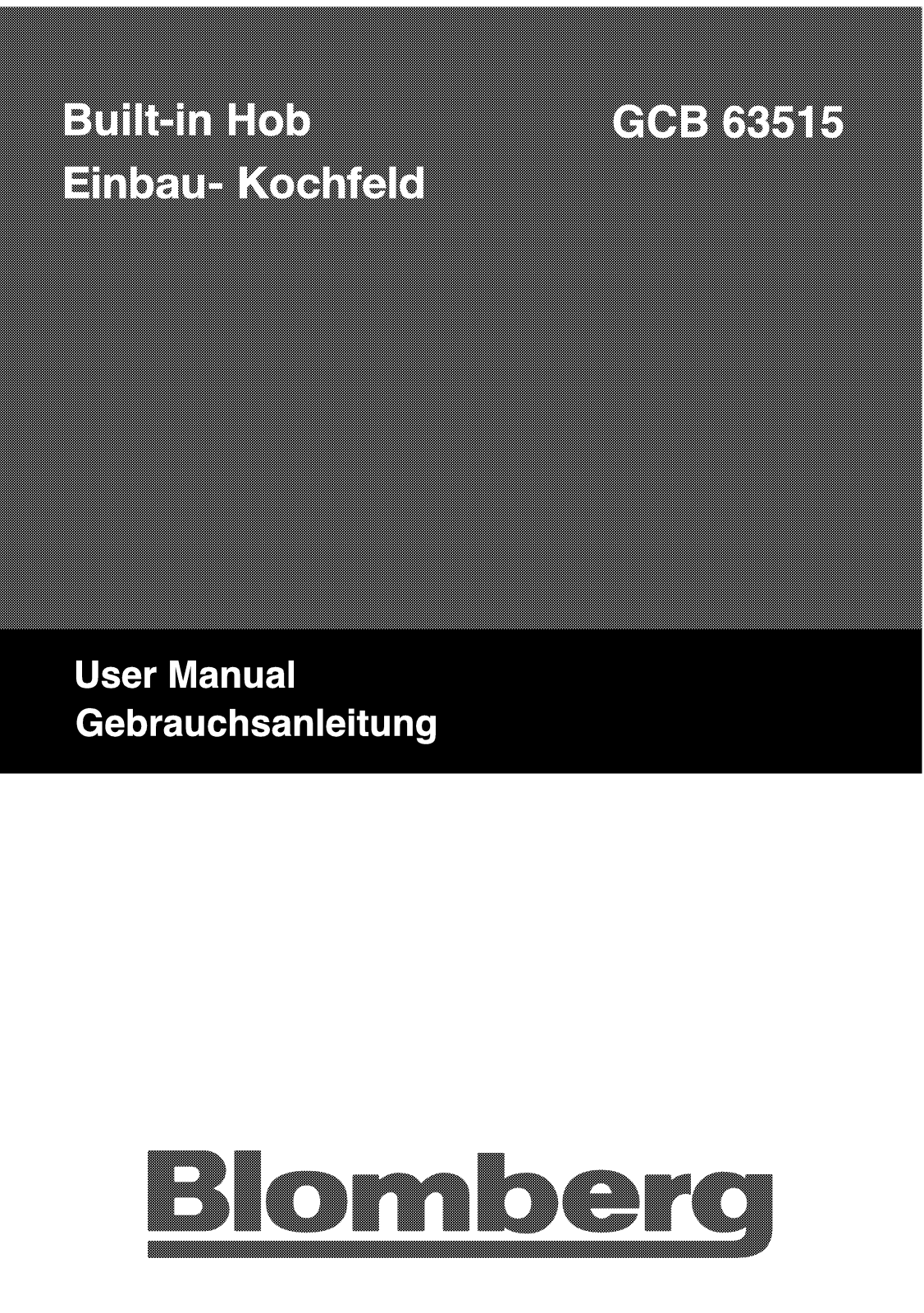 Blomberg GSB63515 User manual