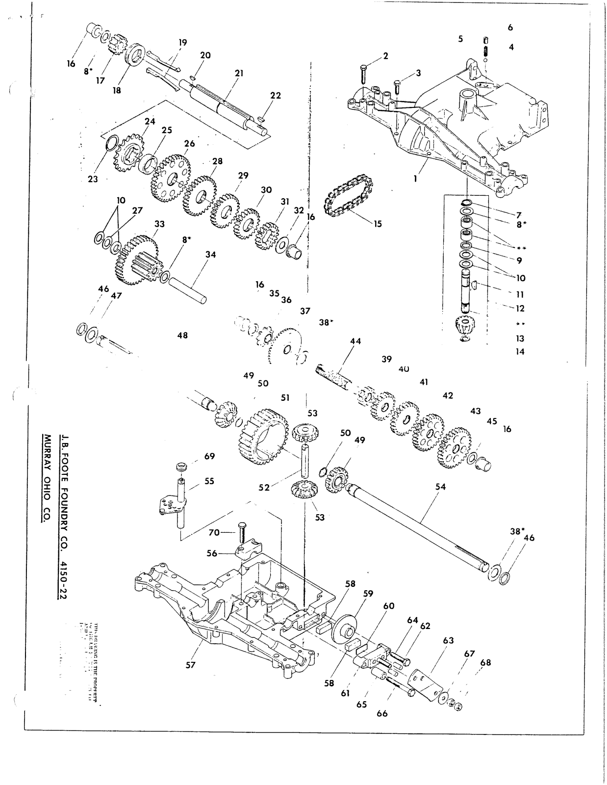 Dana 4150-22 Parts List