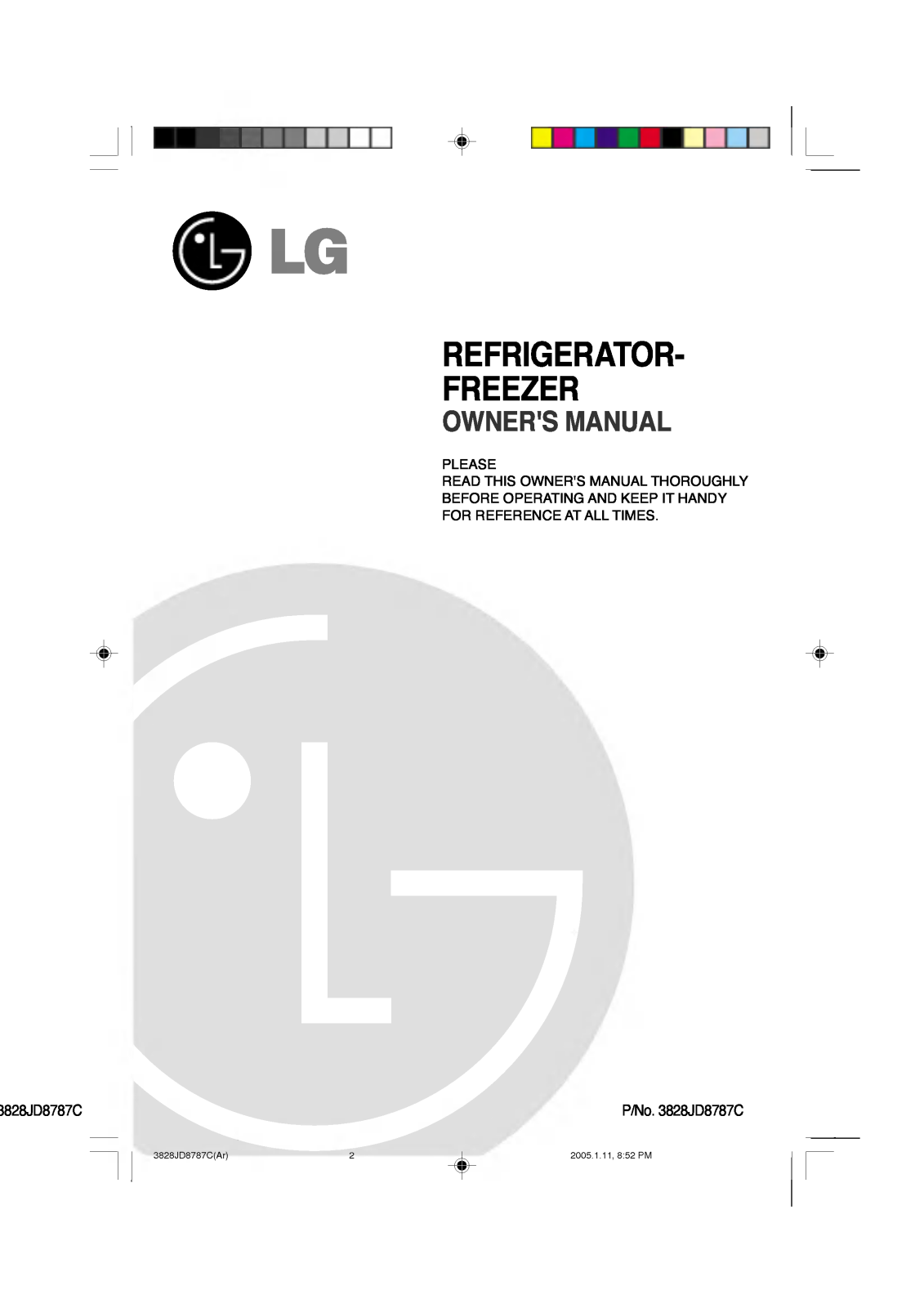 LG GR-S472ZLC Owner’s Manual