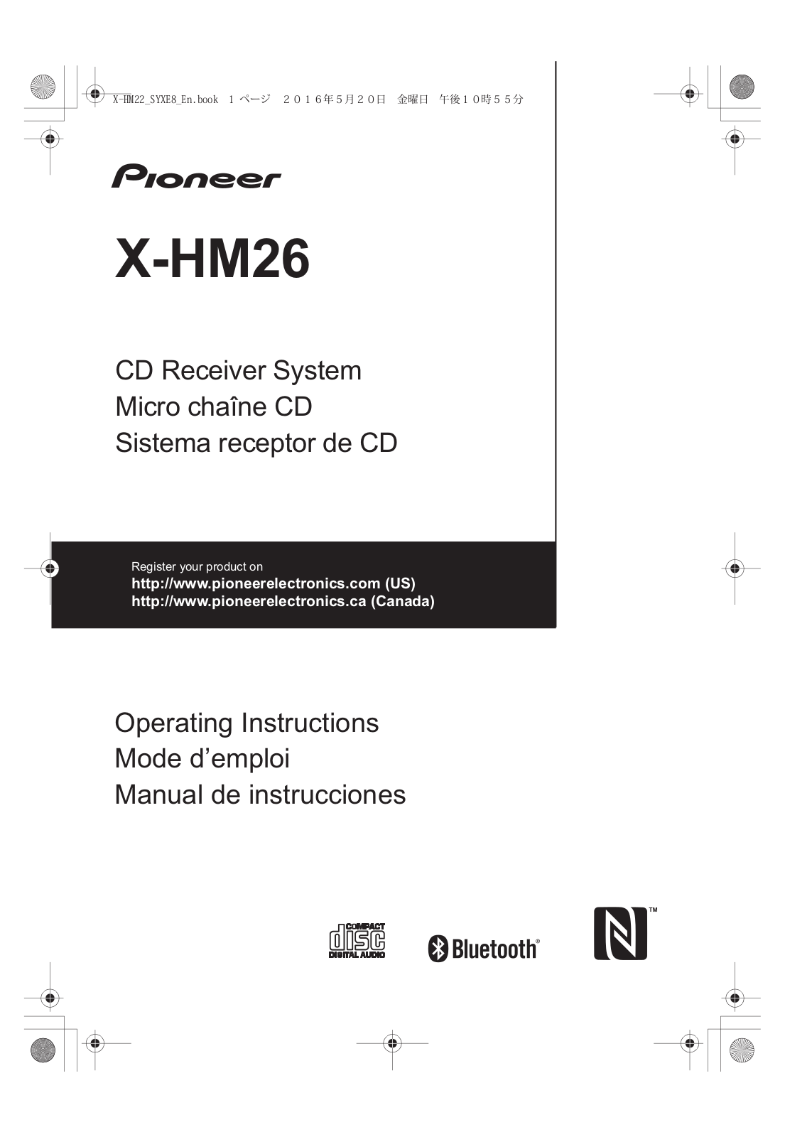 Onkyo XHM26 Users Manual