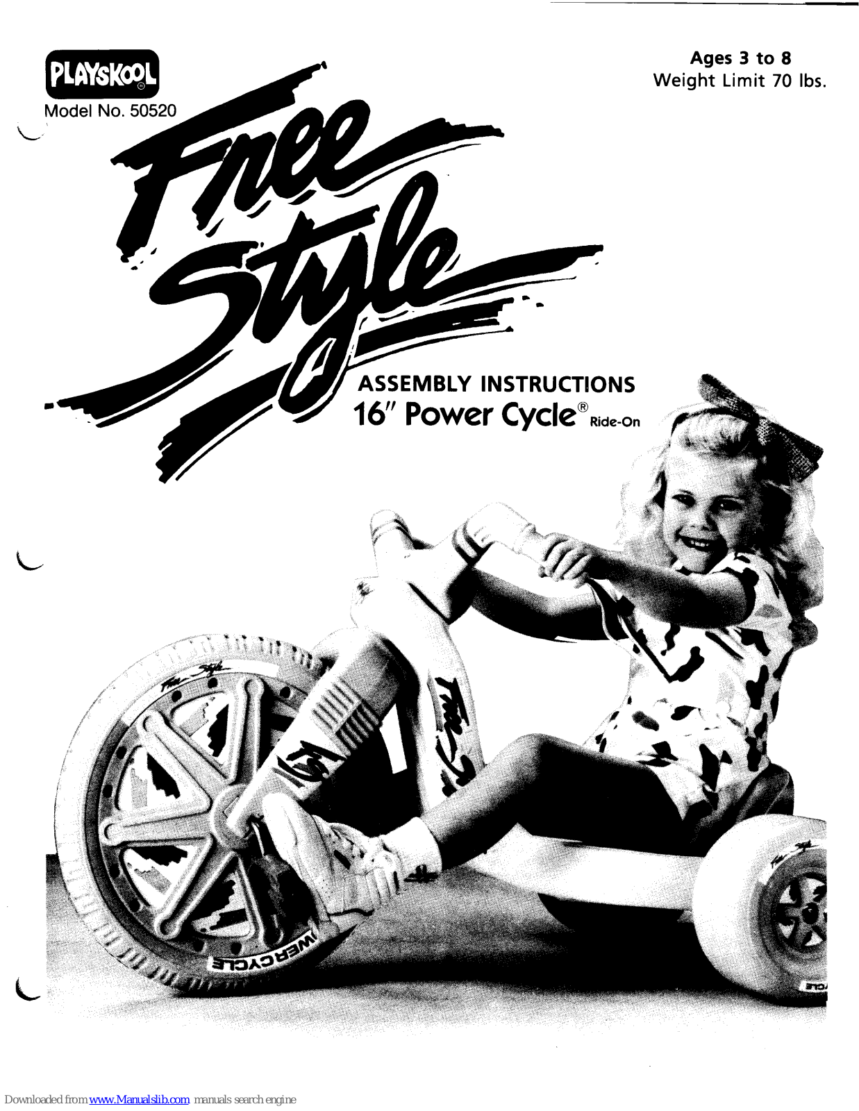 Playskool Free Style 50520 Assembly Instructions Manual