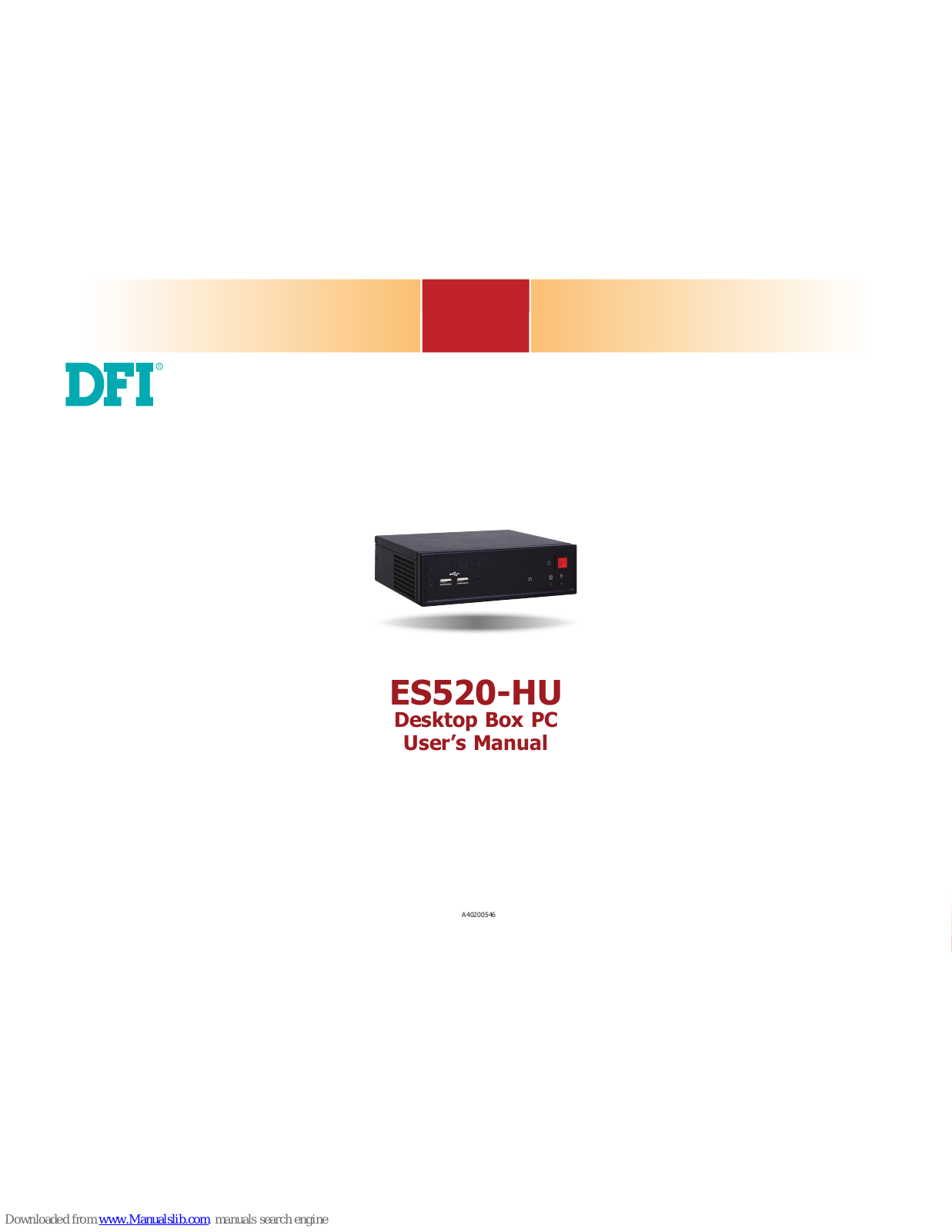 DFI ES520-HU User Manual - ManualMachine.com