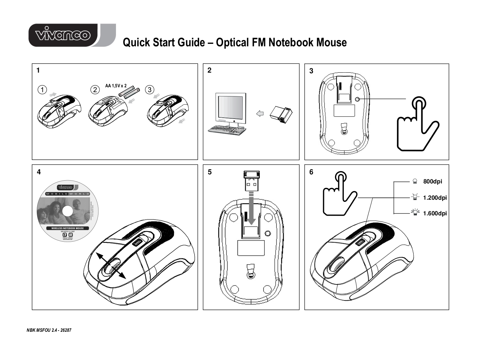 Vivanco MSFOU Quick Start Guide