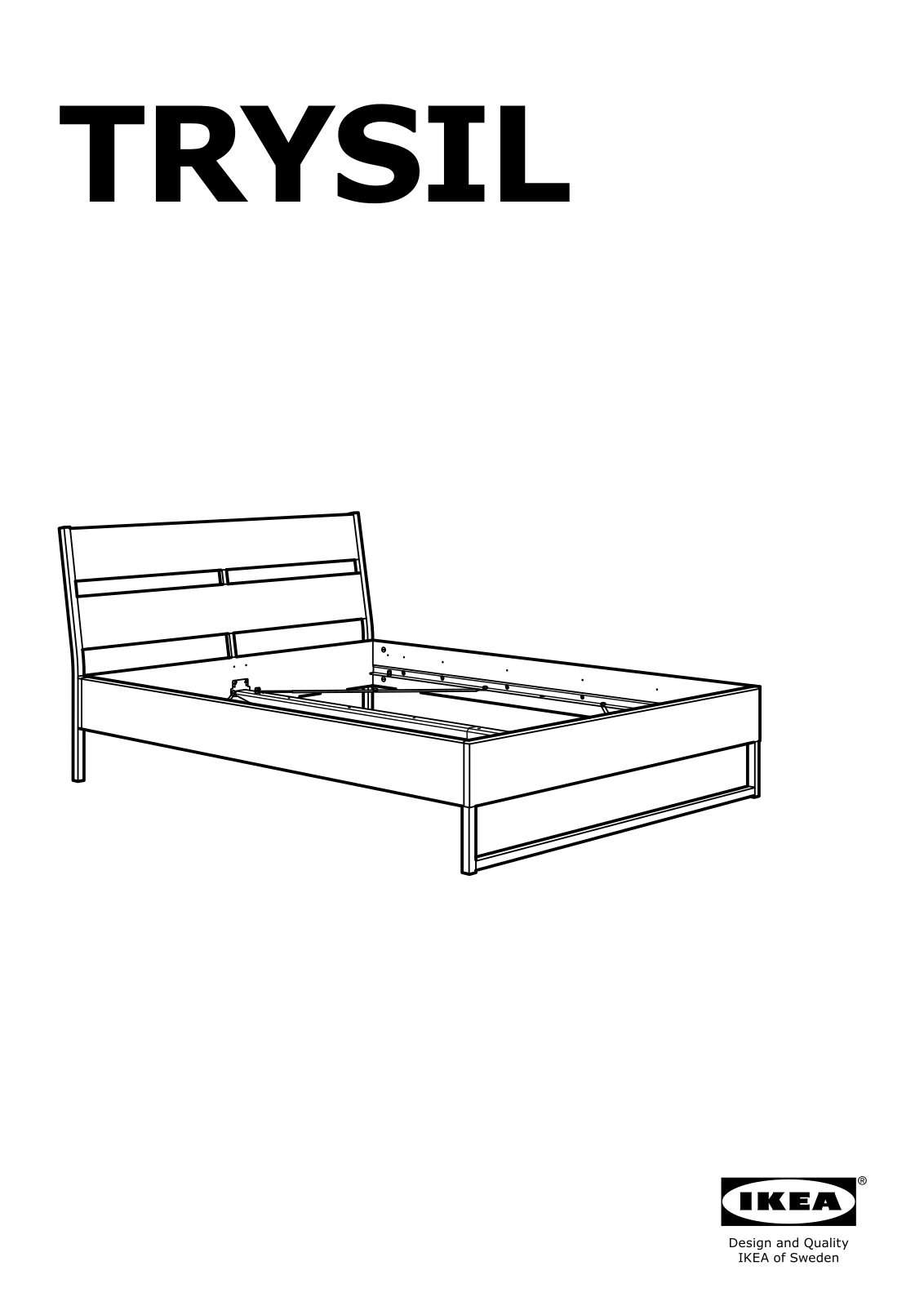 IKEA TRYSIL bed frame Assembly Instruction