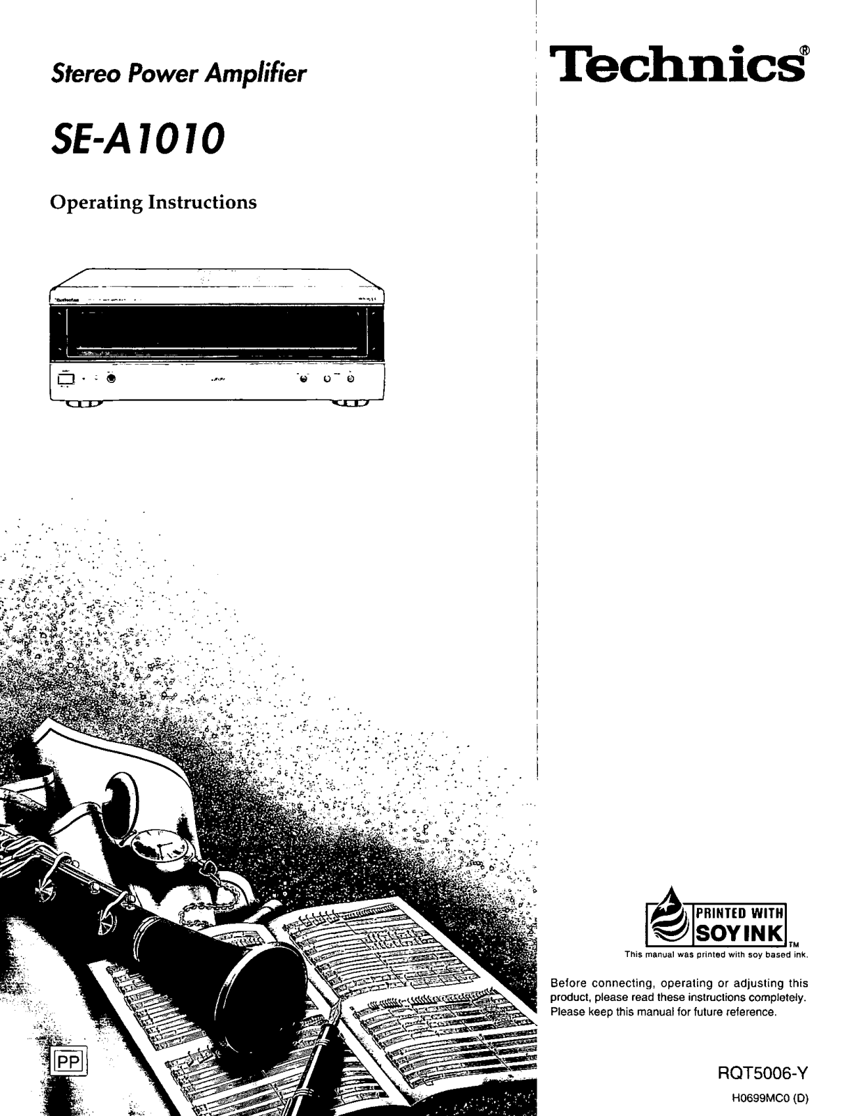 Technics SE-A1010 Owners Manual