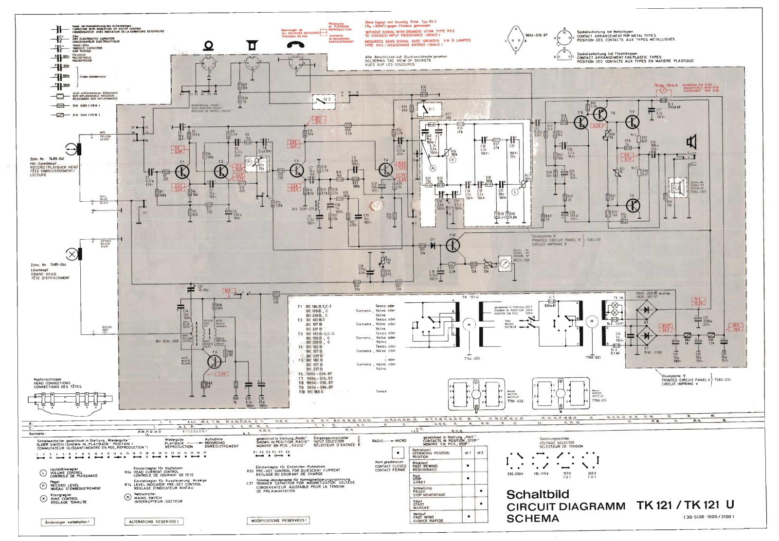Grundig TK-121 Service Manual