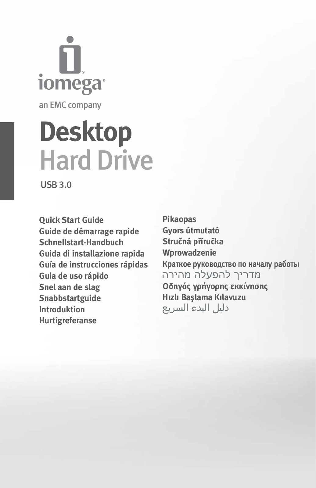 IOMEGA DESKTOP HARD DRIVE USB 3.0 User Manual