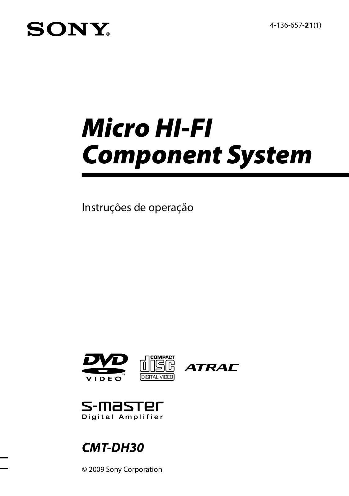 Sony CMT-DH30 User Manual