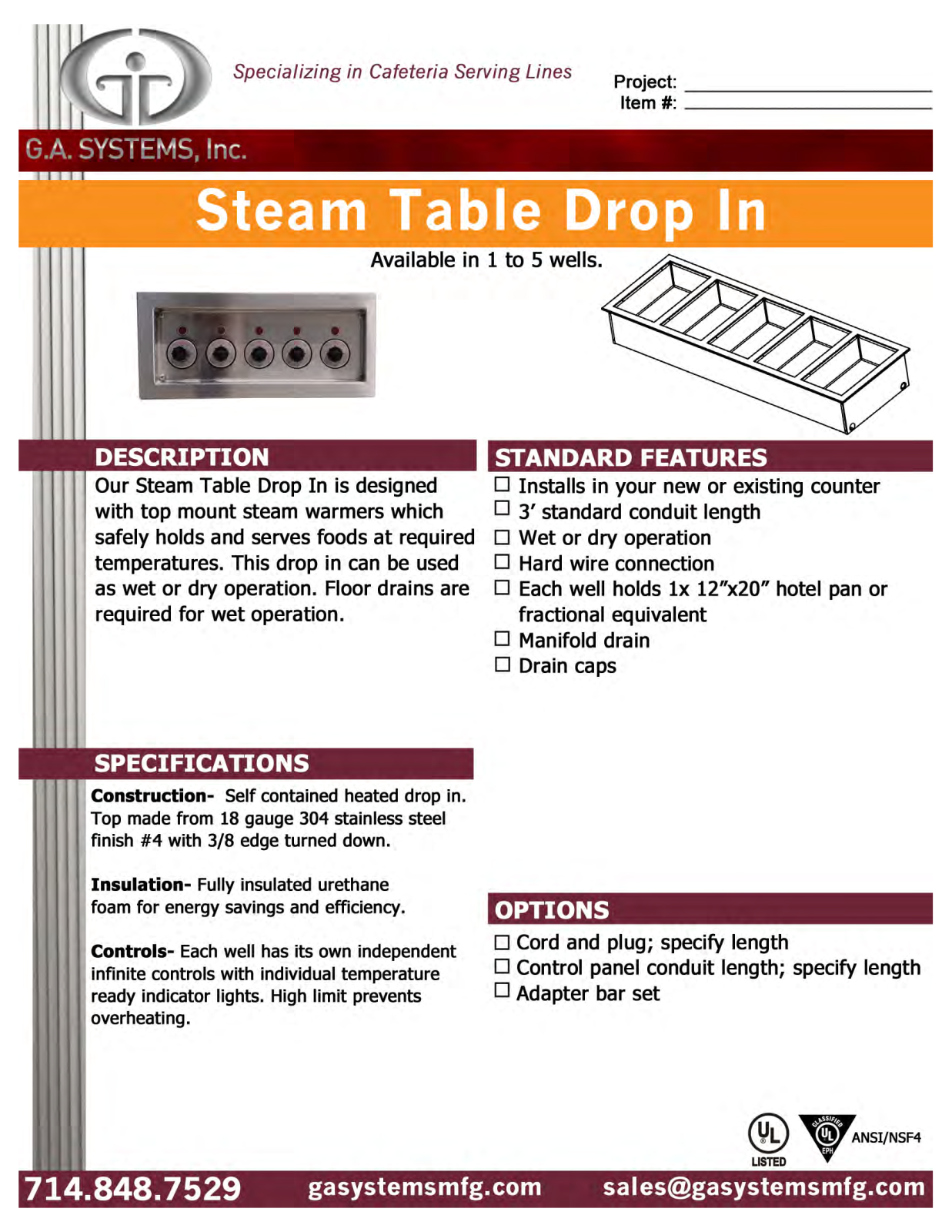 Ga Systems ST2DI User Manual