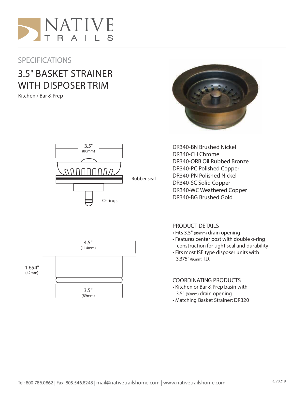 Native Trails XNT1054 Specifications - ManualMachine.com
