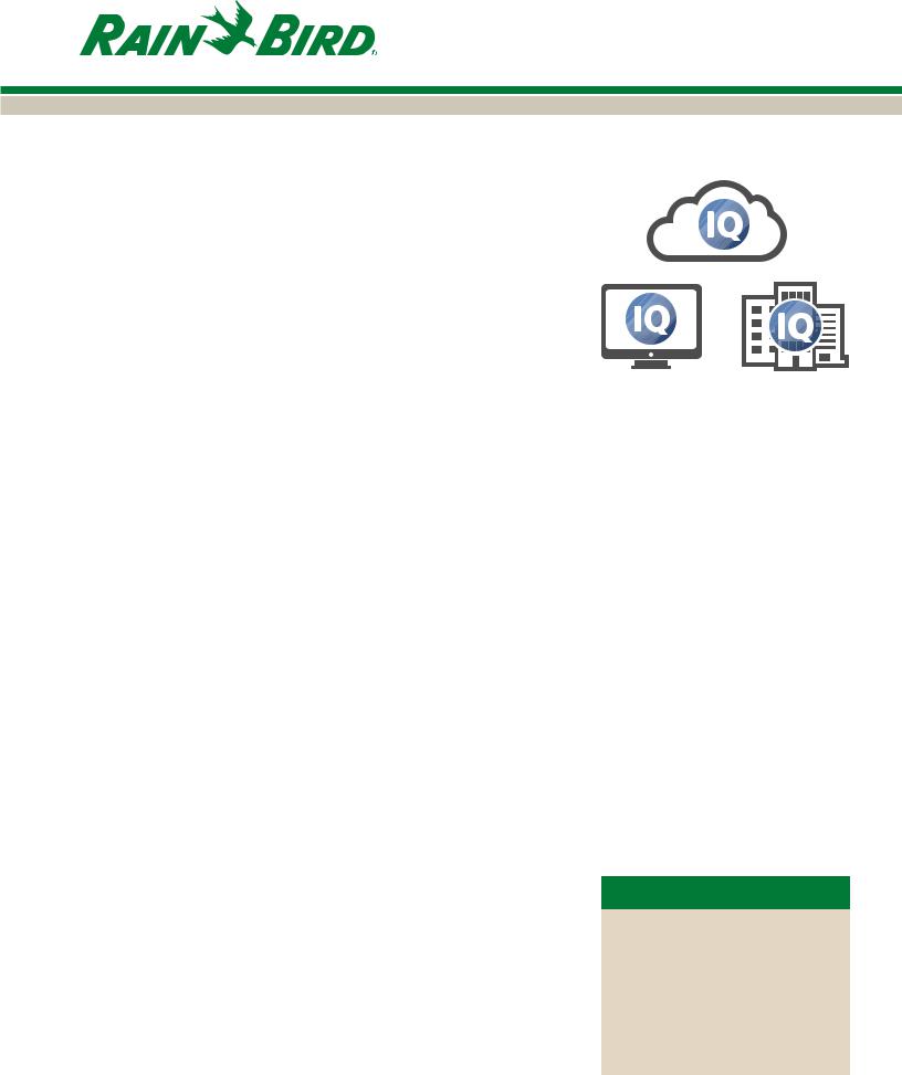 Rain Bird IQ Platform Tech Spec
