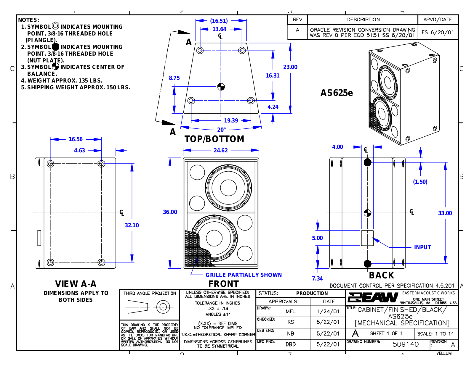 Panasonic AS625e Service Manual