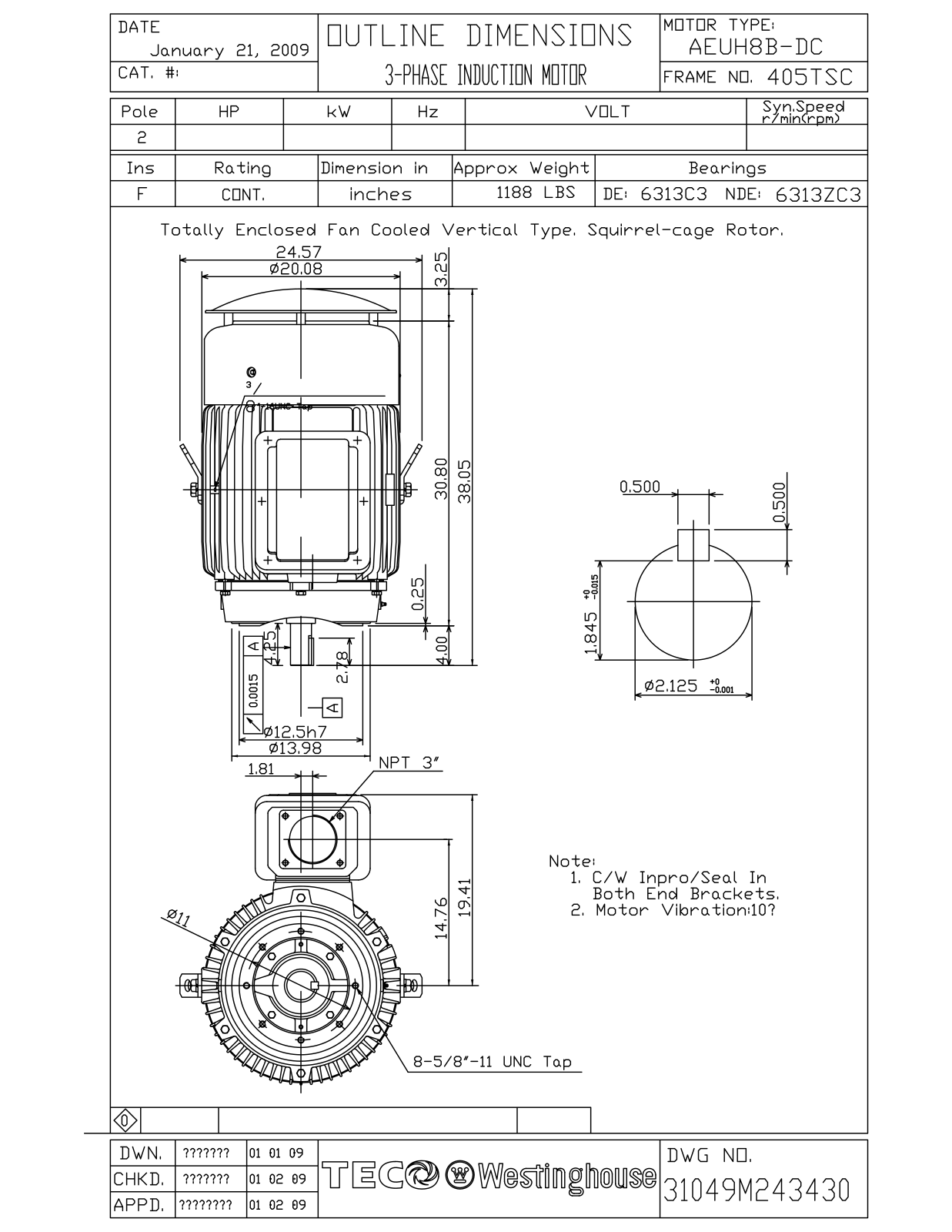 Teco HBV1002C Reference Drawing