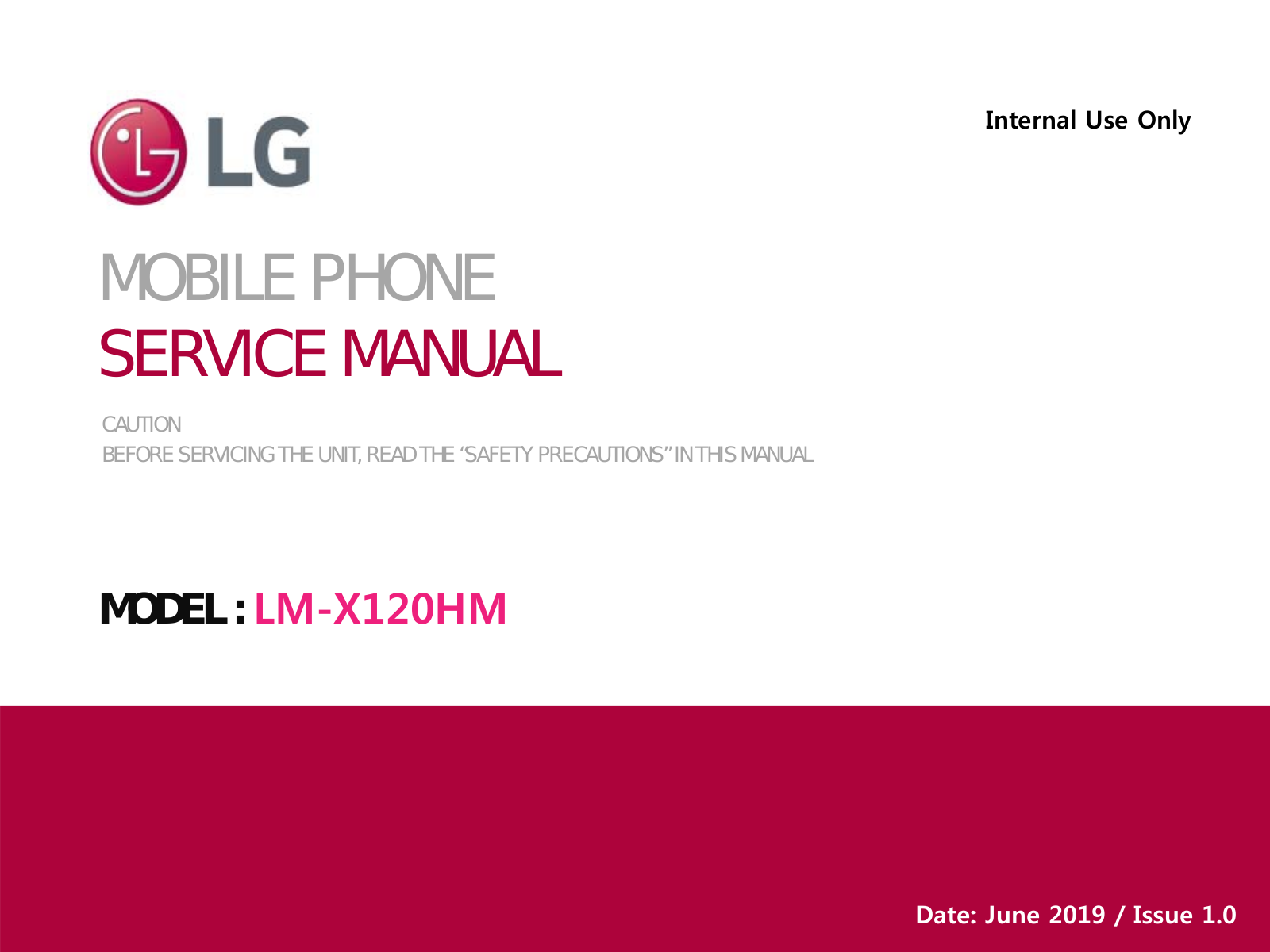 LG LMX120HM Owner's manual